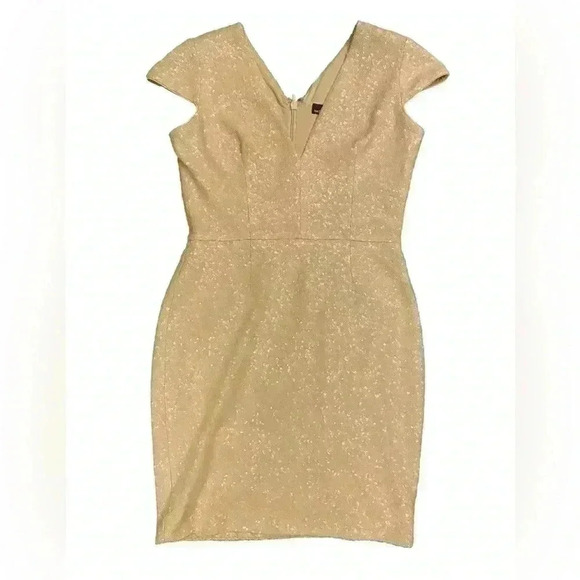 Dress The Population Zoe Sequin V Neck Size Medium - Picture 2 of 8